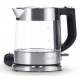 Severin WK 3468 electric kettle 1 L 2200 W Black, Stainless steel, Transparent
