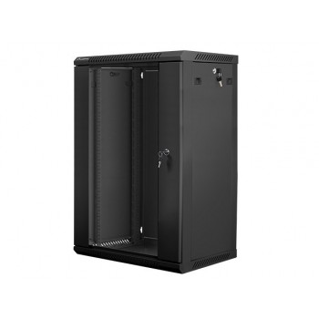 Lanberg WF01-6418-10B rack cabinet 18U Wall mounted rack Black