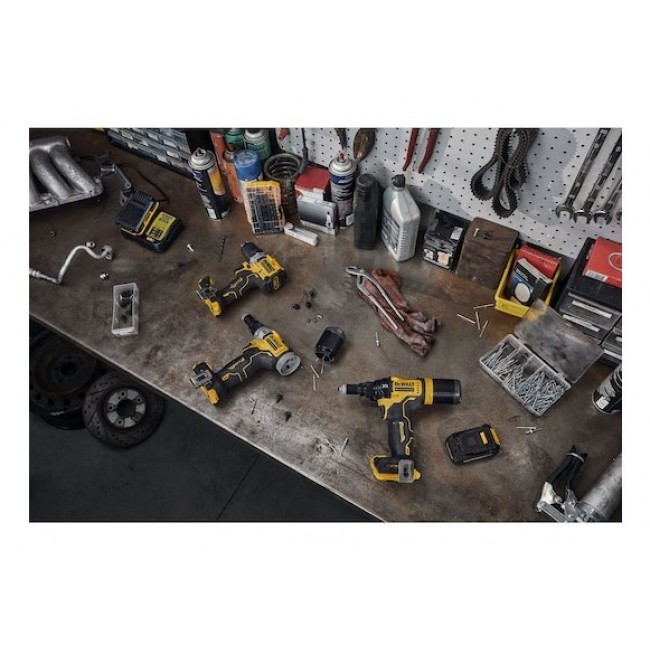 DeWALT DCF403NT-XJ power rivet tool Black, Yellow 2.4,3.2,4,4.8 mm 10000 kN DeWALT DCF403NT-XJ power rivet tool Black, Yellow 2.4,3.2,4,4.8 mm 10000 kN