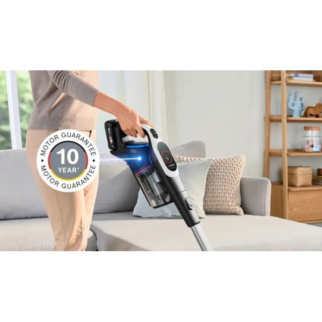 Bosch BCS931WBA stick vacuum/electric broom Battery Dry HEPA Bagless 0.4 L White 3 Ah Bosch BCS931WBA stick vacuum/electric broom Battery Dry HEPA Bagless 0.4 L White 3 Ah