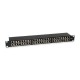 Equip 48-Port Cat.6 Shielded Patch Panel, Black Equip 48-Port Cat.6 Shielded Patch Panel, Black