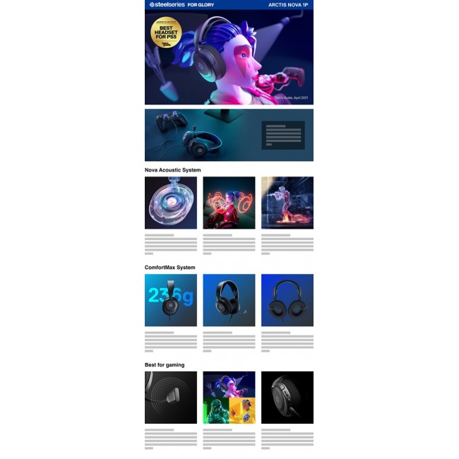 Steelseries Arctis Nova 1P Headset Wired Head-band Gaming Black