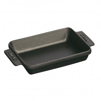 STAUB Rectangular Mini Baking Tray 250 ml, Black
