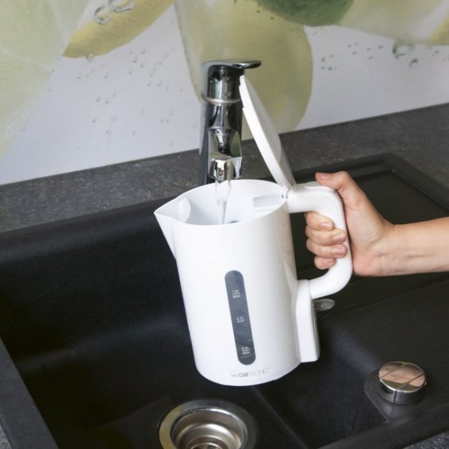 Clatronic WK 3834 electric kettle 1 L 900 W White Clatronic WK 3834 electric kettle 1 L 900 W White