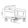 Maclean Mount MC-851 Castor platform Maclean Mount MC-851 Castor platform