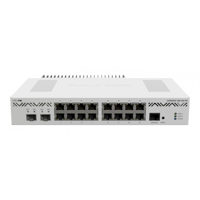 Mikrotik CCR2004-16G-2S+PC wired router Fast Ethernet White