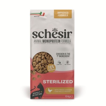 SCHESIR Animal Mono Protein Formula Sterilized chicken dry cat food 10 kg
