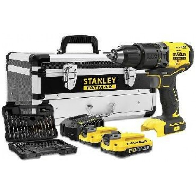 STANLEY WKRĘTARKA V20 SFMCD715D2F 60Nm 2x2,0Ah +50ACC SKRZYNIA METAL ...