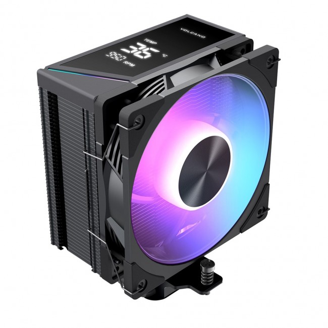 MODECOM Volcano 0C T102 LCD ARGB Processor Air cooler 12 cm Black