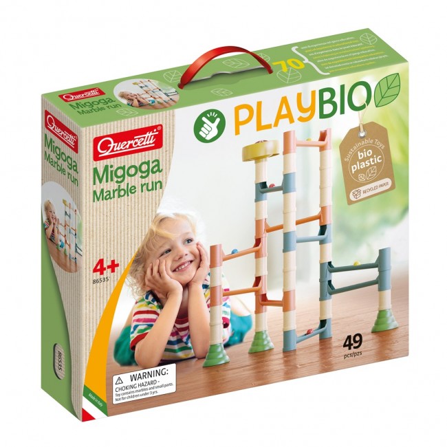 QUERCETTI PLAYBIO MIGOGA MARBLE RUN 86535 BALL TRACK - 46 ELEMENTS