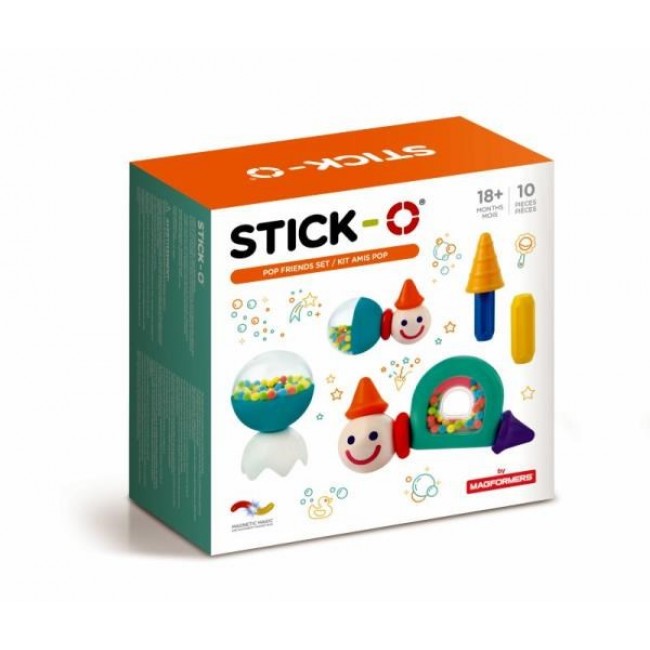 Magformers Stick-O Friends with Rattles 10el