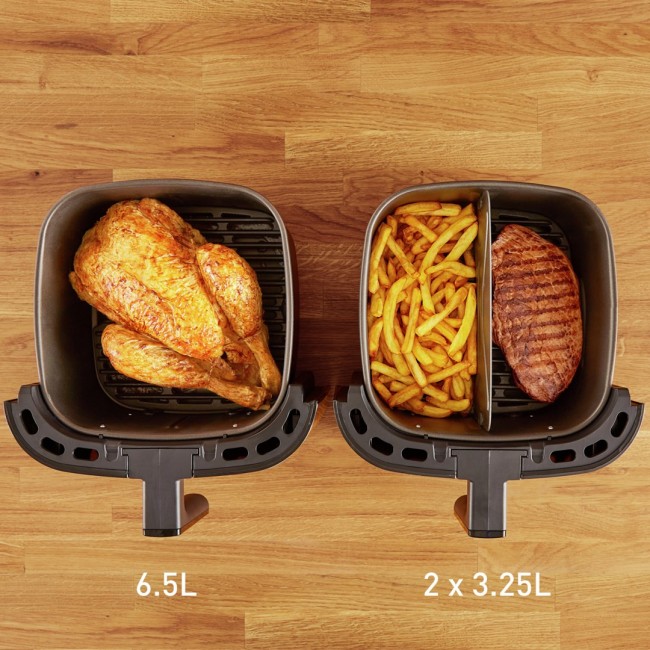 TEFAL Easy Fry & Grill EY801D 6.5 L Stand-alone 1650 W Hot air fryer Stainless steel TEFAL Easy Fry & Grill EY801D 6.5 L Stand-alone 1650 W Hot air fryer Stainless steel