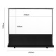 Maclean MC-964 portable projection screen, compact, floor, 100