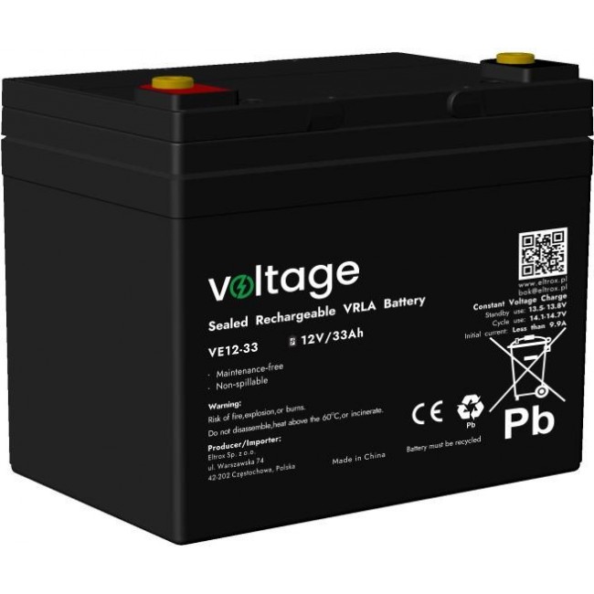 Battery AGM 12V 33Ah VE12-33 Battery AGM 12V 33Ah VE12-33