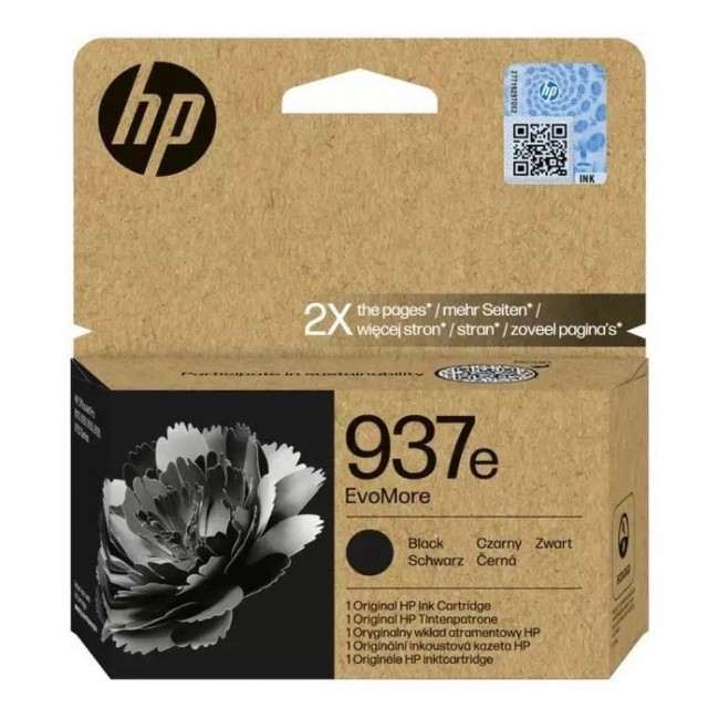 HP 937e EvoMore Black Original Ink Cartridge