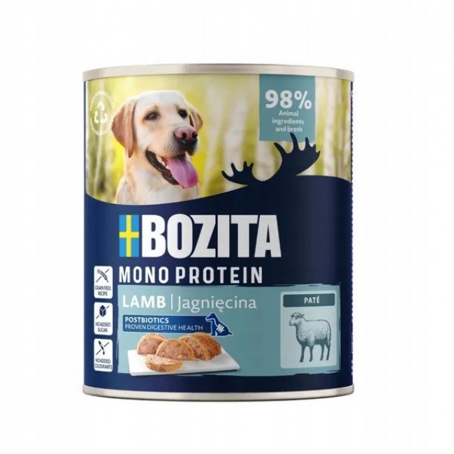 BOZITA Monoprotein Pate Lamb - wet dog food - 800g