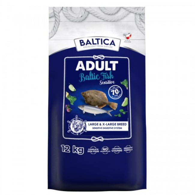 BALTICA Excellent Sensitive Baltic fish Large and X-large breeds - dry dog food - 12kg