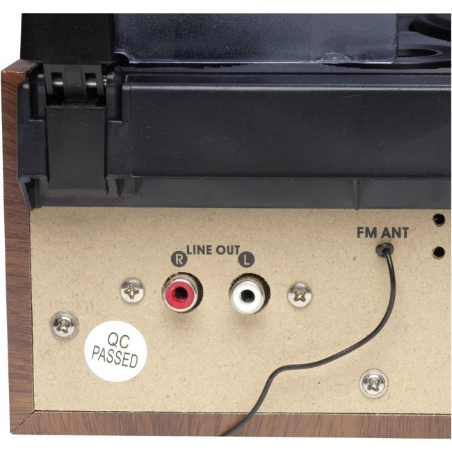 Denver VPR-190MK2 Retro Turntable with Radio and Built-in Speakers