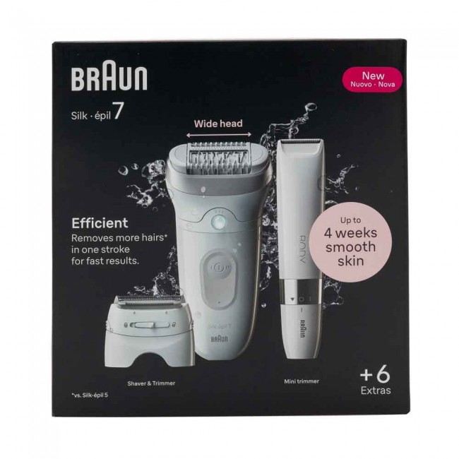 Braun Silk- pil 7 7-441 40 tweezers Silver, White