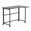 Maclean Folding Desk, Black, Mobile, 100x65 cm, max. 50 kg, Corner, L-Shaped, MC-1250 L/B