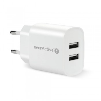 Charger EVERACTIVE 2 x USB 2.4A white