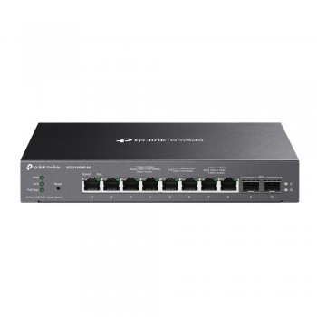 TP-Link Omada 8-Port 2.5GBASE-T and 2-Port 10GE SFP+ Smart Switch with 8-Port PoE+