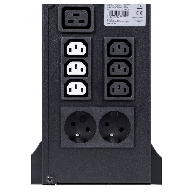 Ever SINLINE RT XL 3000 Line-Interactive 3 kVA 3000 W 9 AC outlet(s) Ever SINLINE RT XL 3000 Line-Interactive 3 kVA 3000 W 9 AC outlet(s)