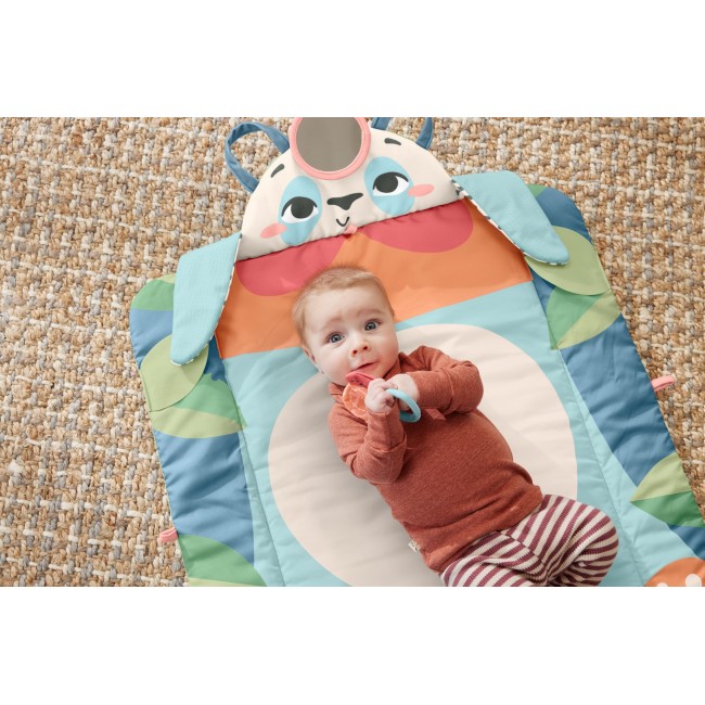 Fisher-Price Planet Friends Roly-Poly Panda Baby Activity Play Mat with 2 Toys