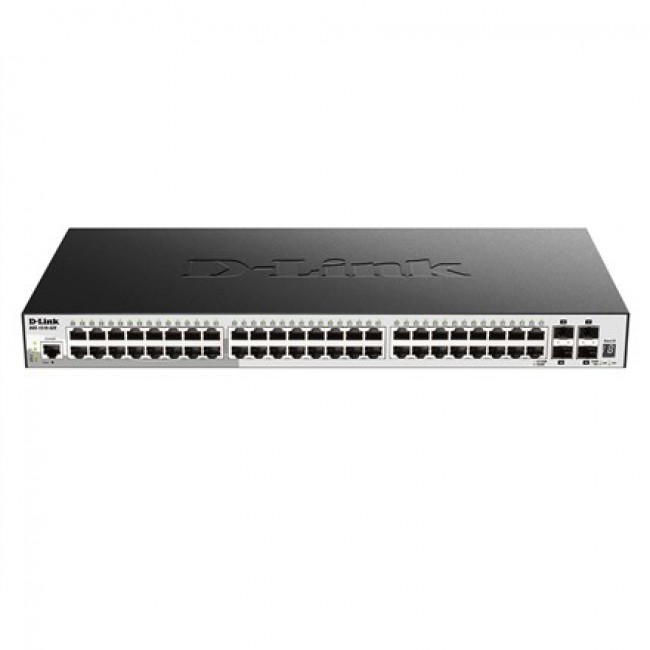 D-Link 52-Port Gigabit Stackable Smart Managed Switch including 4 x 10G SFP+ D-Link 52-Port Gigabit Stackable Smart Managed Switch including 4 x 10G SFP+