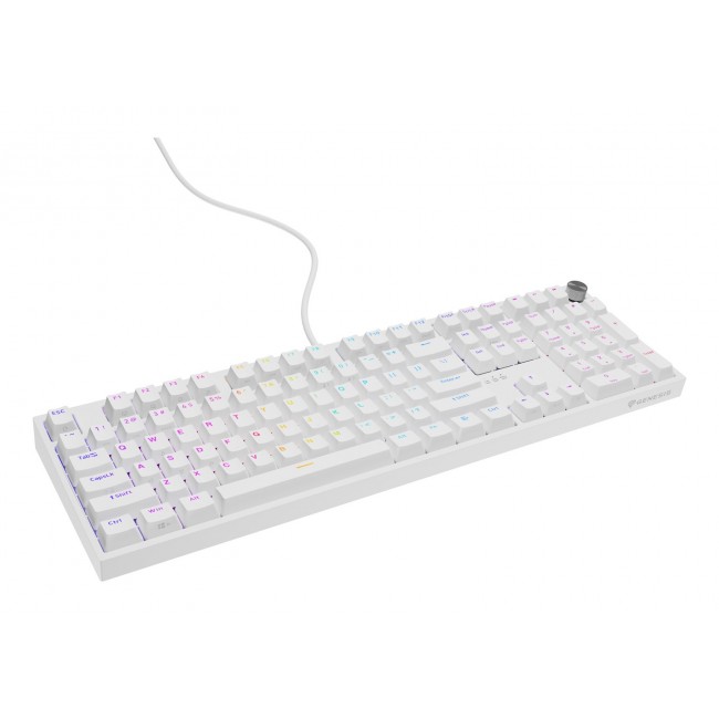 GENESIS THOR 404 keyboard Universal USB QWERTY English White GENESIS THOR 404 keyboard Universal USB QWERTY English White
