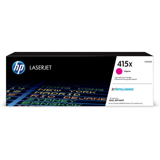 HP 415X High Yield Magenta Original LaserJet Toner Cartridge HP 415X High Yield Magenta Original LaserJet Toner Cartridge