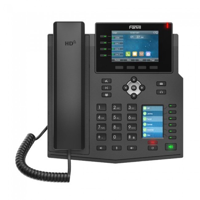 Fanvil X5U IP phone Black 16 lines LCD Wi-Fi Fanvil X5U IP phone Black 16 lines LCD Wi-Fi