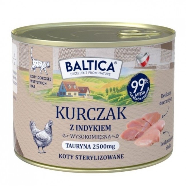 BALTICA Smaki region w Chicken with turkey - wet cat food - 185g