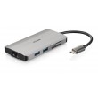 D-Link DUB-M810 - 8-in-1 USB-C Hub with HDMI/Ethernet/Card Reader/Power Delivery