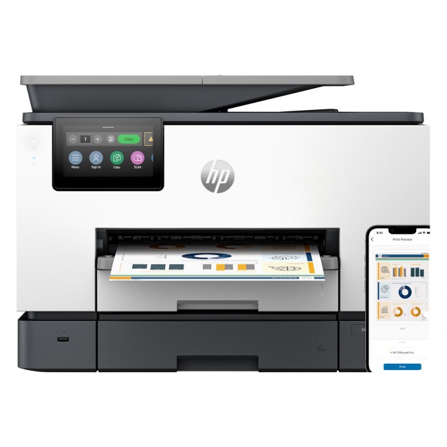 HP OfficeJet Pro 9130b Wireless All-in-One Color Printer, Two-sided printing Copier, Scanner HP OfficeJet Pro 9130b Wireless All-in-One Color Printer, Two-sided printing Copier, Scanner