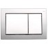 TECEBASE TOILET PUSH PLATE CHROME BRIGHT