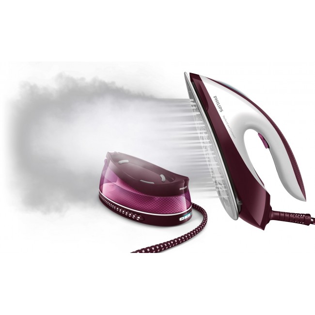 Philips GC7842/40 steam ironing station 1.5 L SteamGlide Plus soleplate Purple, White Philips GC7842/40 steam ironing station 1.5 L SteamGlide Plus soleplate Purple, White