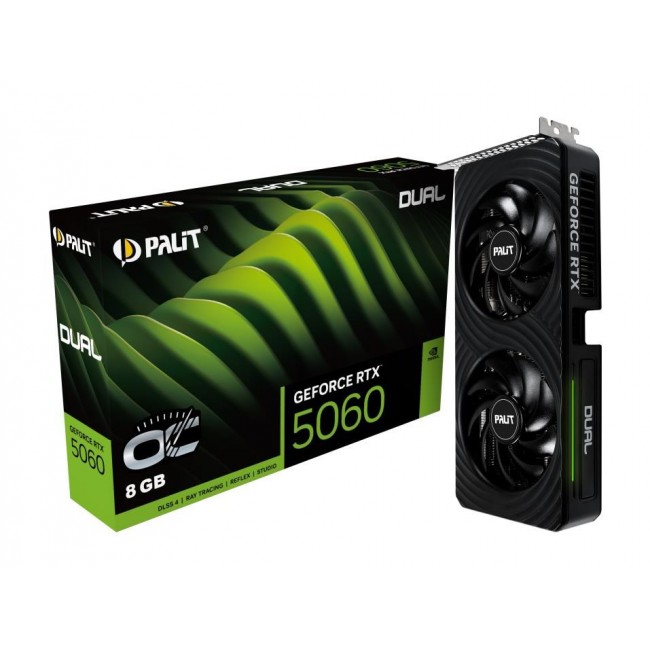 Palit GeForce RTX 5060 Dual OC NVIDIA 8 GB GDDR7 Palit GeForce RTX 5060 Dual OC NVIDIA 8 GB GDDR7