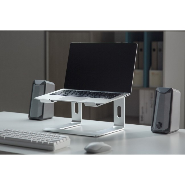 Gembird NBS-D1-01 laptop stand Aluminium, Silver 39.6 cm (15.6