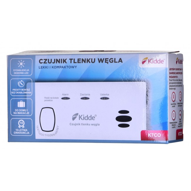 K7CO KIDDE CARBON MONOXIDE AND CARBON MONOXIDE DETECTOR