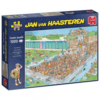 Jumbo Jan van Haasteren Ab in den Pool Pool Pile-Up PileUp 1000 Teile Puzzle (20039)