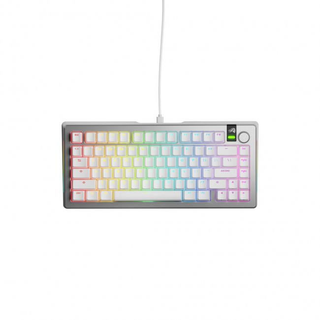 Glorious Gaming GMMK 3 PRO 75% Prebuilt Wired Silver - US Glorious Gaming GMMK 3 PRO 75% Prebuilt Wired Silver - US