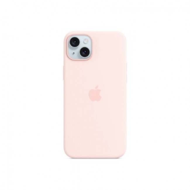 Apple iPhone 15 Plus Silicone Case with MagSafe - Light Pink Apple iPhone 15 Plus Silicone Case with MagSafe - Light Pink