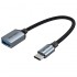 Vention USB 3.0 C Male to A Female OTG Cable 0.15M Gray Aluminum Alloy Type