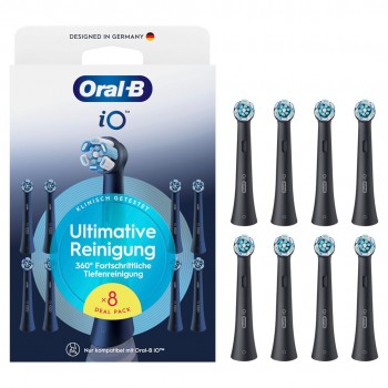 Braun Oral-B Aufsteckb rsten iO Ultimat. Reinigung sw 8er Billb.Ersatzb 
