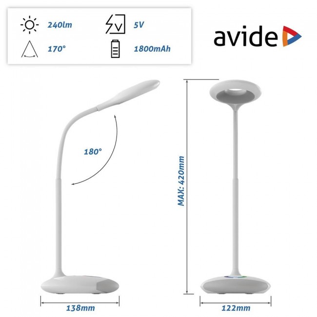 Avide ABLDLRGB-4W table lamp LED White