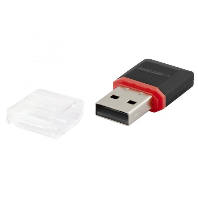 Esperanza EA134K Αναγνώστης Καρτών USB 2.0 Μαύρος Ασημί Διάφανος