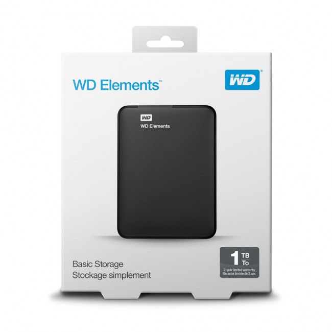 Western Digital WD Elements Portable external hard drive 1 TB Black