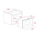 Teka ML 8220 BIS Grey Combination microwave Built-in 22 L 2500 W Teka ML 8220 BIS Grey Combination microwave Built-in 22 L 2500 W