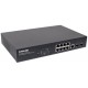 Intellinet 8-Port Gigabit Ethernet PoE+ Web-Managed Switch with 2 SFP Ports, IEEE 802.3at/af Power over Ethernet (PoE+/PoE) Compliant, 140 W, Endspan, Desktop, 19